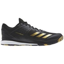 Adidas Crazyflight Bounce Core Black/Gold Met./Ftwr White 44.0. Czarne buty sportowe męskie Adidas, z materiału, bez zapięcia, na fitness i siłownię. W wyprzedaży za 309,00 zł.