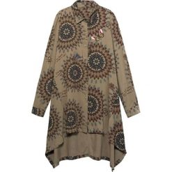 Desigual koszula damska Cam Carla S khaki. Brązowe koszule damskie Desigual, s. Za 449,00 zł.