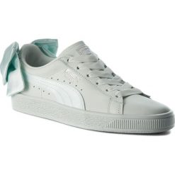 Sneakersy PUMA - Basket Bow Wn's 367319 03 Blue Flower/Blue Flower. Niebieskie półbuty damskie Puma, na co dzień, bez wzorów, ze skóry, bez obcasa, na płaskiej podeszwie, bez zapięcia. W wyprzedaży za 249,99 zł.