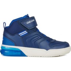 Geox tenisówki chłopięce świecące Grayjay 27 niebieskie. Niebieskie buty chłopięce sportowe Geox, bez zapięcia. Za 309,00 zł.