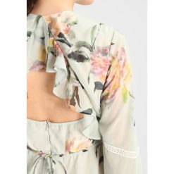 Sukienki: Hope & Ivy Maternity LONG SLEEVE WITH TRIM AND OPEN RUFFLE BACK Długa sukienka sage