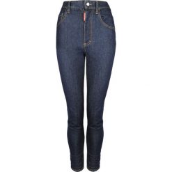 Dsquared2 Jeansy "Twiggy Jean". Czerwone rurki damskie Dsquared2, bez wzorów, z jeansu, z podwyższonym stanem. Za 699,00 zł.