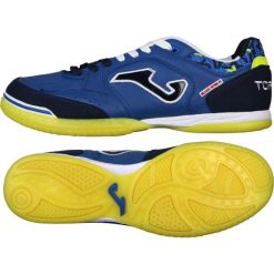 Buty halowe Joma Top Flex 804 In M J10012001.804.IN. Niebieskie buty sportowe męskie Joma, ze skóry, na sznurówki, do piłki nożnej. W wyprzedaży za 299,00 zł.