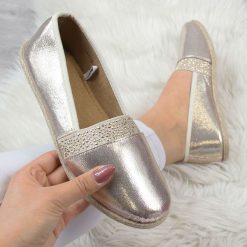Tomsy damskie: Półbuty damskie espadryle złote McKeylor
