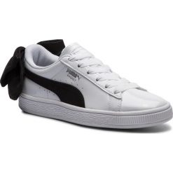 Sneakersy PUMA - Basket Bow Sb Wn's 367353 03 Puma White/Puma Black. Białe półbuty damskie Puma, na co dzień, z aplikacjami, ze skóry ekologicznej, bez obcasa, bez zapięcia. W wyprzedaży za 259,99 zł.