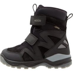 Ecco SNOW MOUNTAIN Śniegowce black/titanium. Czarne buty chłopięce zimowe marki ecco, z materiału. W wyprzedaży za 337,35 zł.