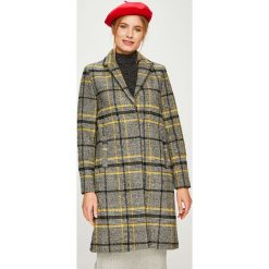Answear - Płaszcz. Szare płaszcze damskie marki ANSWEAR, l, z materiału, klasyczne. W wyprzedaży za 239,90 zł.
