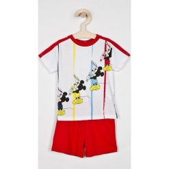 Blukids - Piżama dziecięca Disney Mickey Mouse 80-98 cm. Czerwone piżamy chłopięce Blukids, z nadrukiem, z bawełny, bez rękawów. W wyprzedaży za 24,90 zł.