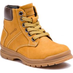 Trapery GEOX - J Navado B. A J845HA 032BC C2309 M Yellow/Dk Brown. Żółte śniegowce chłopięce Geox, bez zapięcia. W wyprzedaży za 169,00 zł.