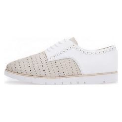 Geox Półbuty Damskie Kookean 39 Białe. Białe półbuty damskie marki Geox, bez wzorów, eleganckie, bez obcasa, bez zapięcia. W wyprzedaży za 374,00 zł.