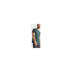 Koszulka fitness kardio męska FTS 500 khaki-zielona. Zielone koszulki męskie DOMYOS, s, bez wzorów, z elastanu, bez kołnierzyka, bez rękawów, na fitness i siłownię. Za 49,99 zł.