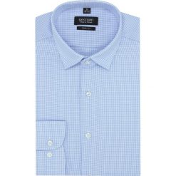 Koszula versone 1998 długi rękaw slim fit niebieski. Niebieskie koszule męskie Recman, m, bez wzorów, bez kołnierzyka, z długim rękawem. Za 149,00 zł.