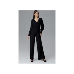 Kombinezon M619 Czarny. Czarne kombinezony damskie FIGL, xl, bez wzorów, eleganckie, bez kołnierzyka, z długim rękawem, długie. Za 209,00 zł.