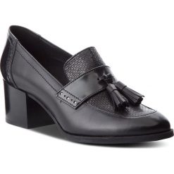 Półbuty GEOX - D Heriete M. A D748NA 043CF C9999 Black. Czarne półbuty damskie skórzane Geox, eleganckie, na obcasie. W wyprzedaży za 269,00 zł.