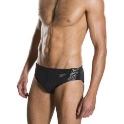 Kąpielówki męskie: Speedo Kąpielówki męskie Boom Splice 7cm Brief Black/Oxid Grey r. S (810854B443)