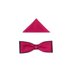 Różowo/amarantowo - granatowa muszka męska slim B54. Różowe muszki męskie Modini Moda Męska, na co dzień, bez wzorów, z tkaniny, eleganckie. Za 49,50 zł.