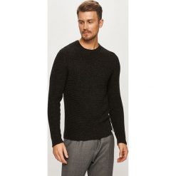 Only & Sons - Sweter. Czarne swetry męskie Only & Sons, s, bez wzorów, z bawełny, z okrągłym kołnierzem, bez kaptura. W wyprzedaży za 79,90 zł.