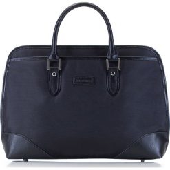 Torba na laptopa. Czarne torby na laptopa Wittchen, w paski, z nylonu, eleganckie. W wyprzedaży za 229,90 zł.