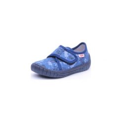 Superfit Boys Kapcie Bill nautic kombi - niebieski - Gr.Moda (2 - 6 lat). Niebieskie buciki niemowlęce Superfit, z bawełny, bez zapięcia. Za 85,00 zł.