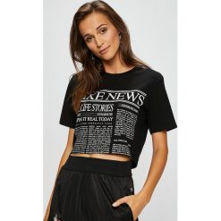 Tally Weijl - Top. Niebieskie topy damskie marki DOMYOS, z elastanu, street, z okrągłym kołnierzem. Za 39,90 zł.