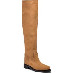 Muszkieterki L37 - Mr Jones Maxi SN18 Brown. Pomarańczowe kozaki damskie marki L37, ze skóry, bez obcasa, na obcasie, bez zapięcia. W wyprzedaży za 529,00 zł.