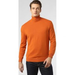 Andrew James - Sweter męski, pomarańczowy. Pomarańczowe swetry męskie Andrew James, s, bez wzorów, z kaszmiru, klasyczne, z golfem, bez kaptura. Za 599,95 zł.