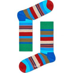 Happy Socks - Skarpety Multi Stripe. Szare skarpetki męskie marki Happy Socks, z elastanu. W wyprzedaży za 27,90 zł.