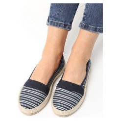 Espadryle damskie: Granatowe Espadryle Relax