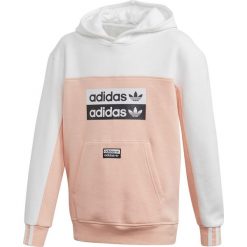 MŁODZIEŻOWA BLUZA ADIDAS (152). Różowa bluzy męskie Adidas, m, bez wzorów, z bawełny, młodzieżowe, z kapturem, bez rękawów, z kapturem. Za 159,99 zł.