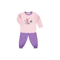 Spodnie niemowlęce: pink or blue Girls Dwuczęściowa piżamka Czarownica kolor różowy