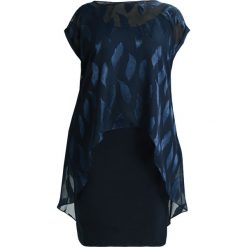 Sukienki: Live Unlimited London FEATHER OVERLAY DRESS Sukienka letnia navy