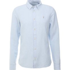 AllSaints AUCKLAND SHIRT Koszula light blue. Niebieskie koszule męskie marki AllSaints, xl, bez wzorów, z bawełny, bez kołnierzyka, bez rękawów. Za 399,00 zł.