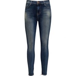 Jeansy J BRAND HIGH RISE CROP ANKLE ZIP LEG. Niebieskie jeansy damskie z jeansu, z podwyższonym stanem. W wyprzedaży za 495,00 zł.