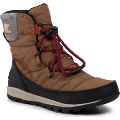 Śniegowce SOREL - Youth Whitney Short Lace NY3493 Elk 286. Pomarańczowe śniegowce chłopięce Sorel, bez zapięcia. W wyprzedaży za 249,00 zł.