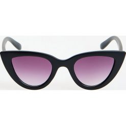 Okulary przeciwsłoneczne cat eye - Czarny. Czarne okulary przeciwsłoneczne damskie Mohito. Za 49,99 zł.