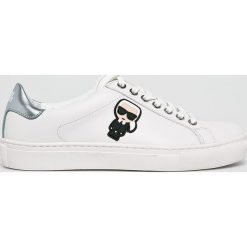 Karl Lagerfeld - Buty Karl Ikonik Lo Lace. Białe buty sportowe damskie KARL LAGERFELD, bez wzorów, ze skóry, sportowe. Za 669,90 zł.