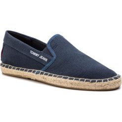 Espadryle TOMMY JEANS - Flag Espadrille EM0EM00232 Ink 006. Niebieskie espadryle męskie z jeansu. W wyprzedaży za 199,00 zł.