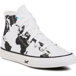 Trampki CONVERSE - Ctas Hi 668456C White/Black/Sail. Białe trampki chłopięce Converse, bez wzorów, z materiału, na sznurówki. Za 219,00 zł.