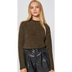 Sweter z drobnym splotem - Khaki. Brązowe bez kategorii Cropp, s, ze splotem. Za 69,99 zł.