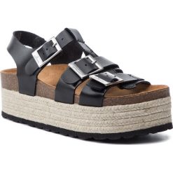 Espadryle QUAZI - QZ-33-02-000231 101. Czarne espadryle damskie QUAZI, bez wzorów, ze skóry, bez obcasa. Za 299,00 zł.