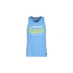 Topy na ramiączkach / T-shirty bez rękawów Jack Jones JORBRANDING. Niebieskie t-shirty męskie Jack & Jones, s, bez wzorów, bez kołnierzyka. Za 55,20 zł.