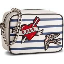 Torebka KARL LAGERFELD - 81KW3080 Stripes. Białe listonoszki damskie marki KARL LAGERFELD, ze skóry. W wyprzedaży za 609,00 zł.