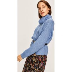 Answear - Sweter. Szare swetry damskie ANSWEAR, s, bez wzorów, z dzianiny, bez rękawów, bez kaptura. W wyprzedaży za 54,90 zł.