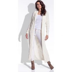 Maxi kardigan F340. Swetry damskie Fobya, uniwersalny, bez wzorów. Za 170,99 zł.