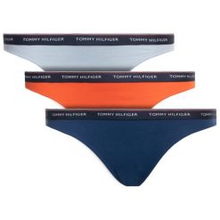 Komplet 3 par fig klasycznych TOMMY HILFIGER Essentials UW0UW00043. Figi damskie TOMMY HILFIGER, xs, bez wzorów, z elastanu. W wyprzedaży za 129,00 zł.