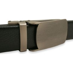 Czarny Pasek ze SKÓRY, Automatyczna Klamra - Do 120 cm - ALTIES, Męski PSALTSSKORA0007. Czarne paski męskie Alties, w paski, z jeansu, wizytowe. Za 75,00 zł.