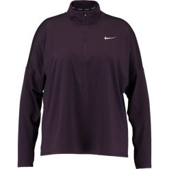 Topy sportowe damskie: Nike Performance RUNNING DRY PLUS SIZE Koszulka sportowa bordeaux heather/reflective silver