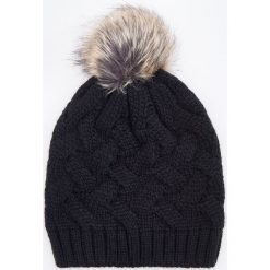 Czapka z pomponem - Czarny. Czarne czapki damskie Reserved, bez wzorów. Za 49,99 zł.