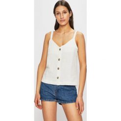 Review - Top. Białe bluzki damskie Review, s, bez wzorów, z bawełny, bez kołnierzyka, bez rękawów. W wyprzedaży za 69,90 zł.