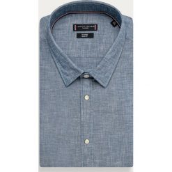 Tommy Hilfiger Tailored - Koszula. Niebieskie koszule męskie Tommy Hilfiger Tailored, bez wzorów, z bawełny, klasyczne, z klasycznym kołnierzykiem, z długim rękawem. Za 449,90 zł.